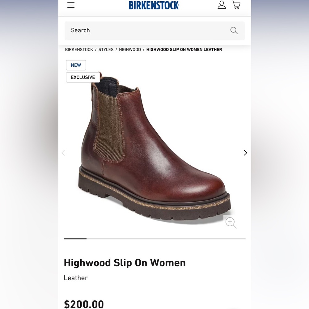 Birkenstock Highwood slip on boots like new